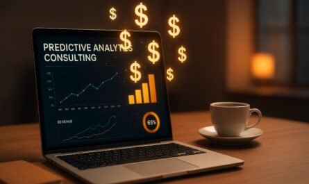 Dashboard showing ai and predictive analytics forecasting trends and data insights